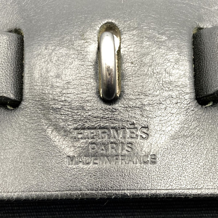 HERMES エルメス 
 エールバッグPM ハンドバッグ 
キャンバス ブラック