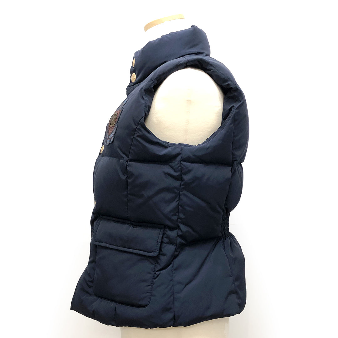 美品 
RALPH LAUREN ラルフローレン 
 キッズ サイズ160 ダウンベスト 
ポリエステル /ダウン、フェザー ネイビー 中古