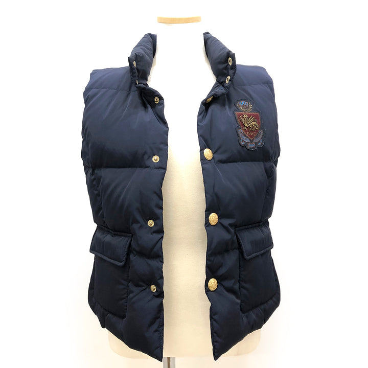 美品 
RALPH LAUREN ラルフローレン 
 キッズ サイズ160 ダウンベスト 
ポリエステル /ダウン、フェザー ネイビー 中古