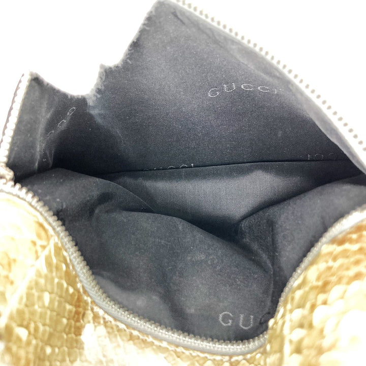 GUCCI グッチ 
 001・4021 ショルダーバッグ 
パイソン ベージュ