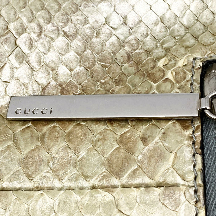 GUCCI グッチ 
 001・4021 ショルダーバッグ 
パイソン ベージュ