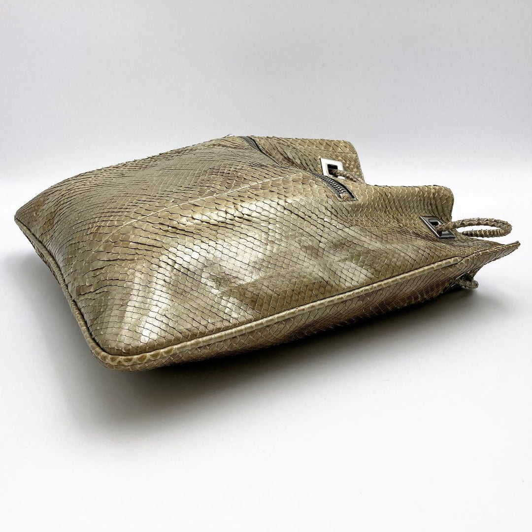 GUCCI グッチ 
 001・4021 ショルダーバッグ 
パイソン ベージュ