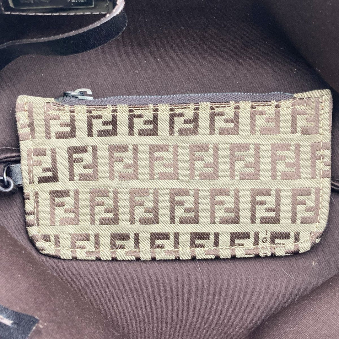 FENDI フェンディ 
 8BH056 トートバッグ 
ナイロン ブラウン