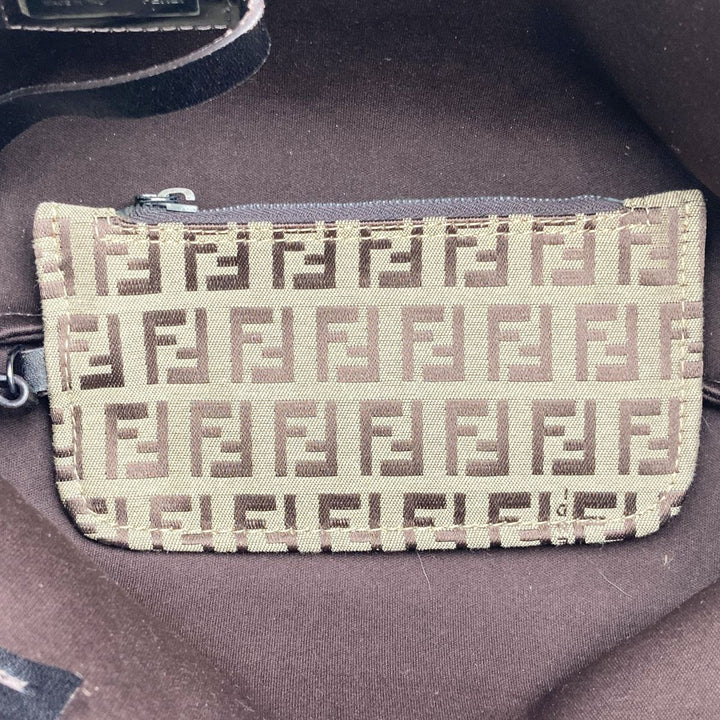 FENDI フェンディ 
 8BH056 トートバッグ 
ナイロン ブラウン