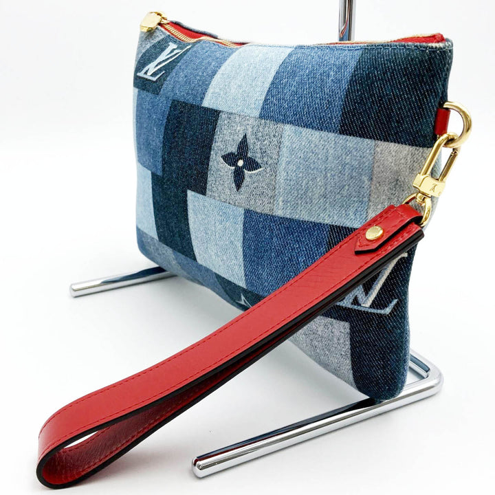LOUIS VUITTON ルイ・ヴィトン 
 シティ ポシェット M68761  クラッチバッグ 
デニム ブルー