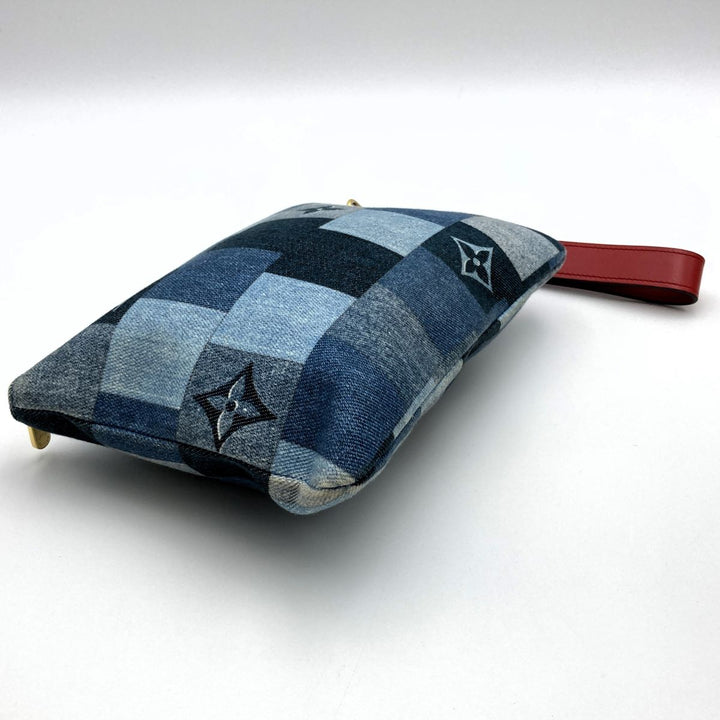 LOUIS VUITTON ルイ・ヴィトン 
 シティ ポシェット M68761  クラッチバッグ 
デニム ブルー