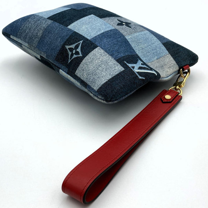 LOUIS VUITTON ルイ・ヴィトン 
 シティ ポシェット M68761  クラッチバッグ 
デニム ブルー
