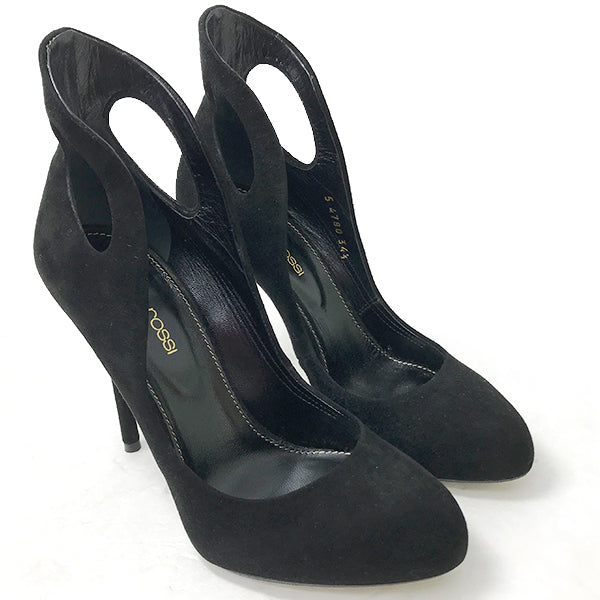 美品 
Sergio Rossi セルジオロッシ 
 パンプス 
スエード ブラック 中古