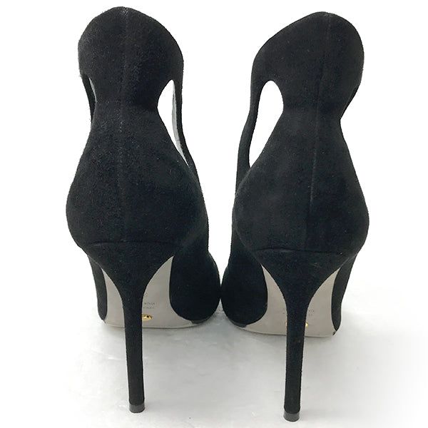 美品 
Sergio Rossi セルジオロッシ 
 パンプス 
スエード ブラック 中古