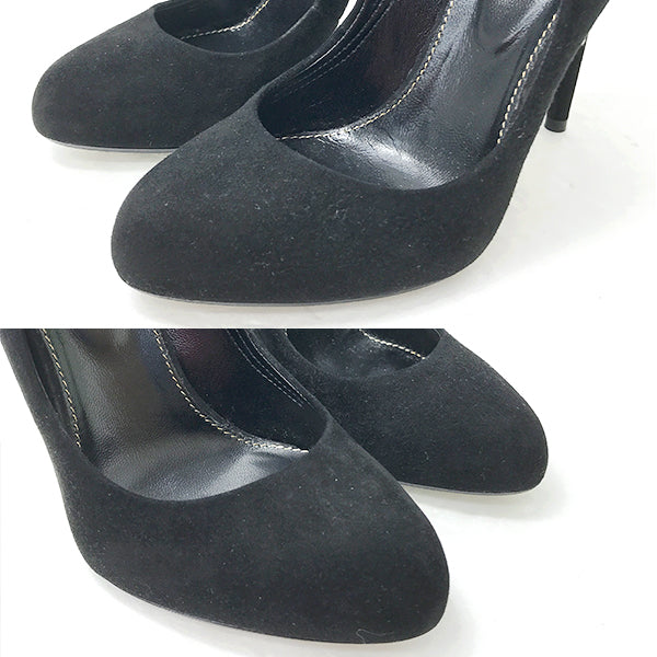 美品 
Sergio Rossi セルジオロッシ 
 パンプス 
スエード ブラック 中古