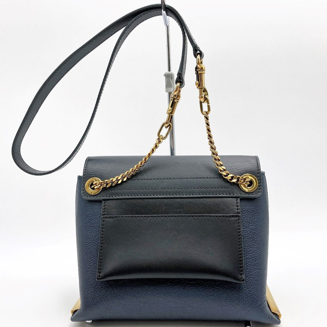 Chloe クロエ 
 クレア 03145765-9 ショルダーバッグ 
レザー グリーン系