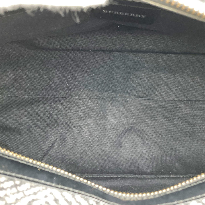 BURBERRY バーバリー 
 ショルダーバッグ 
ツイード/レザー  グレー