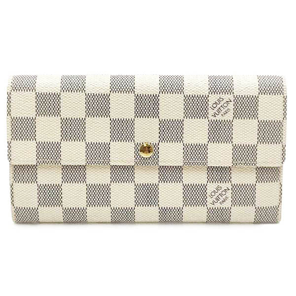 LOUIS VUITTON ルイ・ヴィトン 
 N61735/ポルトフォイユ・サラ 長財布 
ダミエアズールキャンバス ホワイト