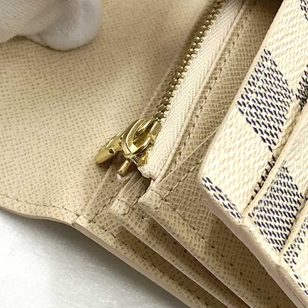 LOUIS VUITTON ルイ・ヴィトン 
 N61735/ポルトフォイユ・サラ 長財布 
ダミエアズールキャンバス ホワイト
