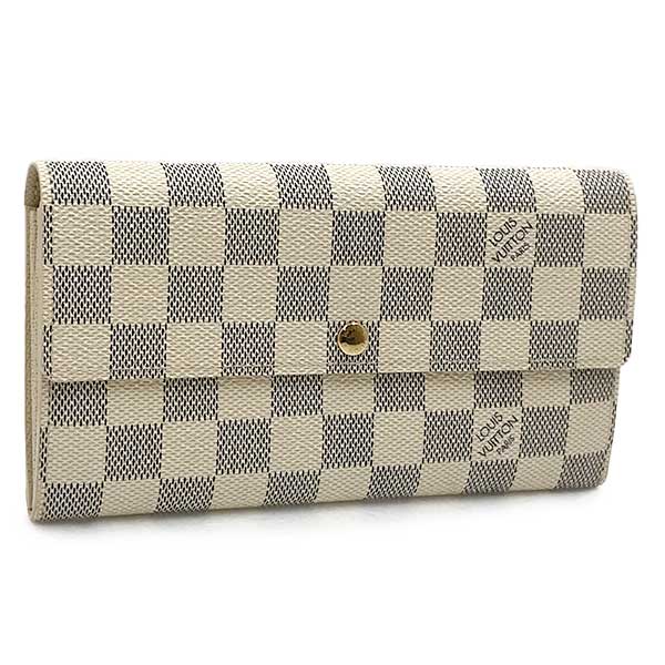 LOUIS VUITTON ルイ・ヴィトン 
 N61735/ポルトフォイユ・サラ 長財布 
ダミエアズールキャンバス ホワイト