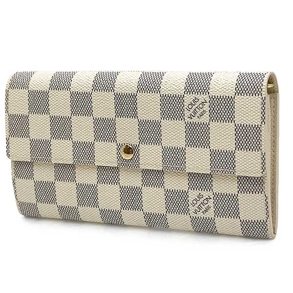 LOUIS VUITTON ルイ・ヴィトン 
 N61735/ポルトフォイユ・サラ 長財布 
ダミエアズールキャンバス ホワイト