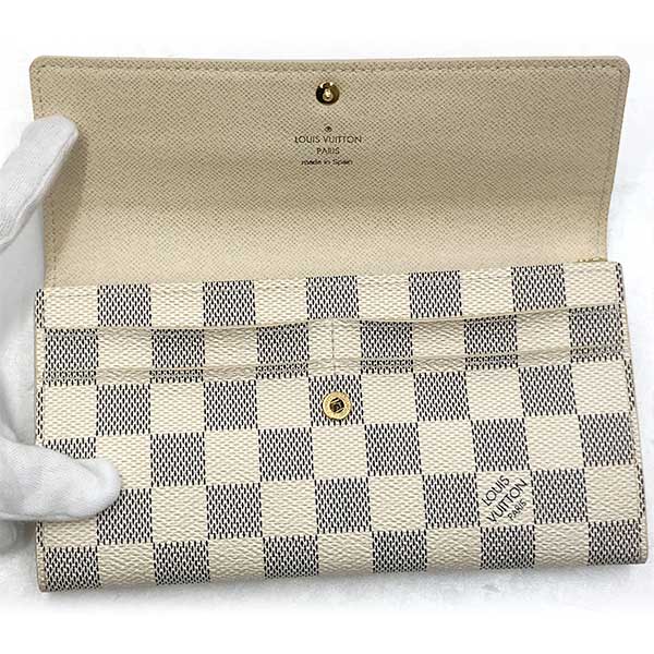 LOUIS VUITTON ルイ・ヴィトン 
 N61735/ポルトフォイユ・サラ 長財布 
ダミエアズールキャンバス ホワイト