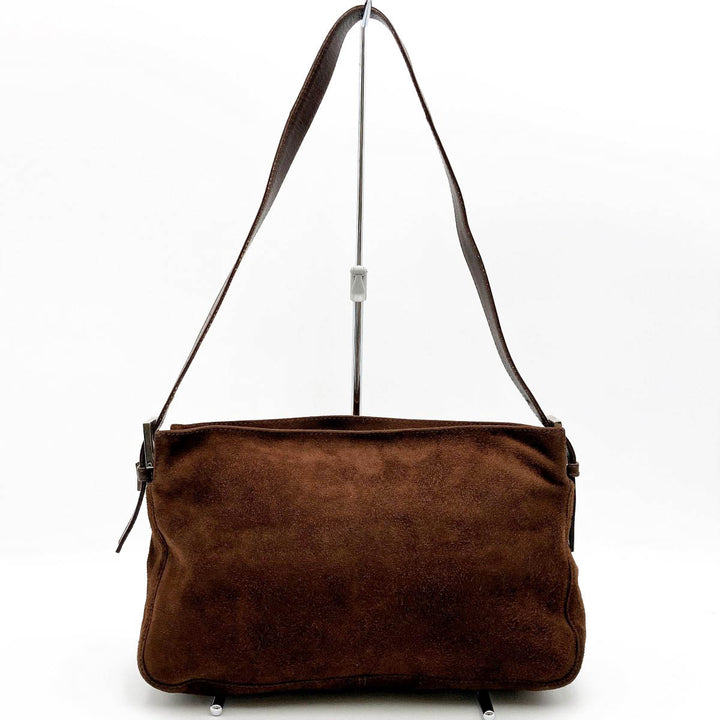 FENDI フェンディ 
 マンマバケット 26566 ショルダーバッグ 
スウェード ブラウン