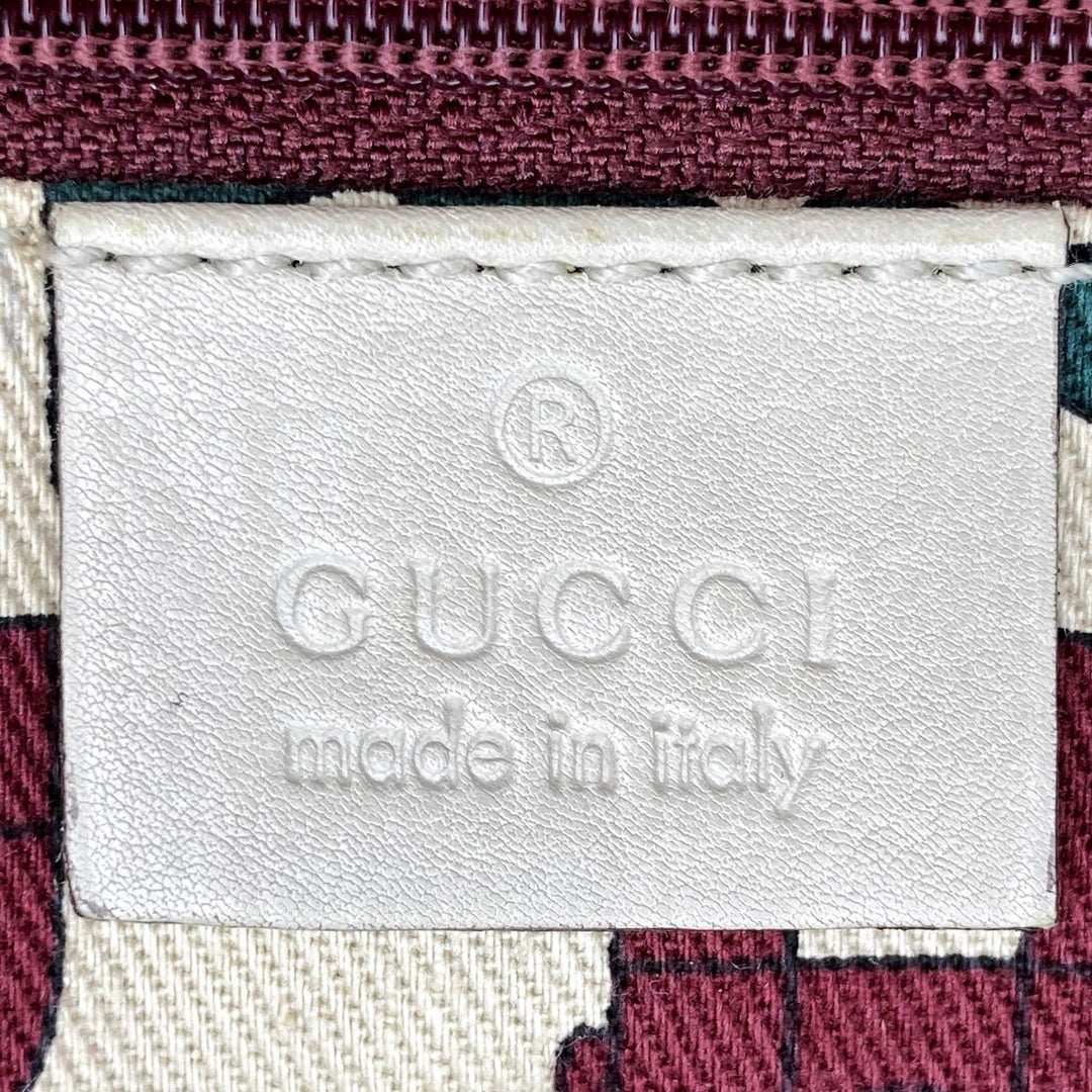 GUCCI グッチ 
 シマ 161720 ショルダーバッグ 
レザー アイボリー