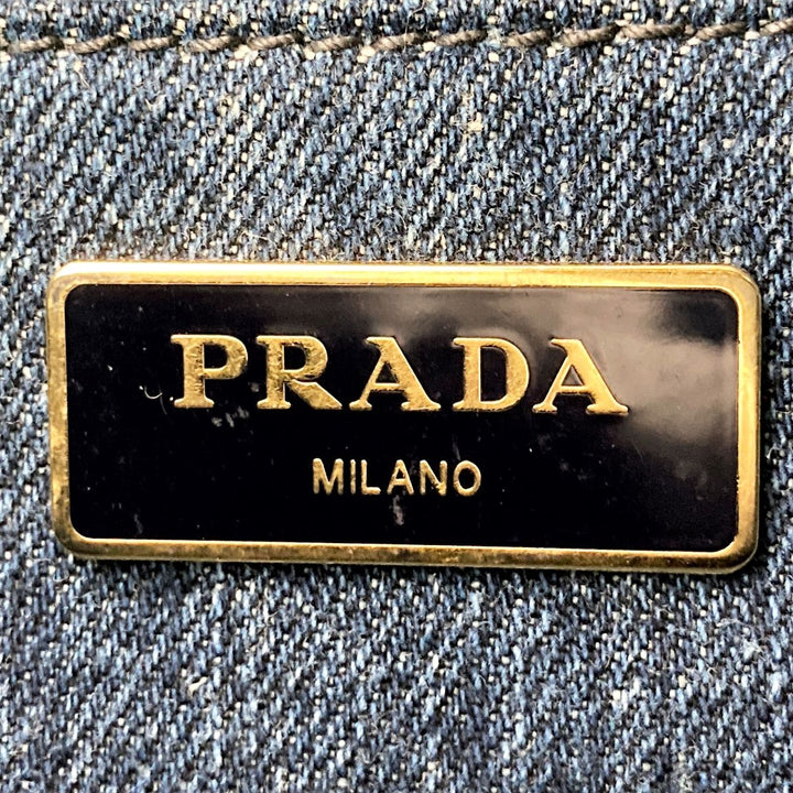 PRADA プラダ 
 トートバッグ 
デニム ブルー