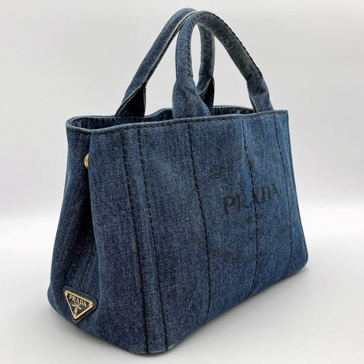 PRADA プラダ 
 トートバッグ 
デニム ブルー