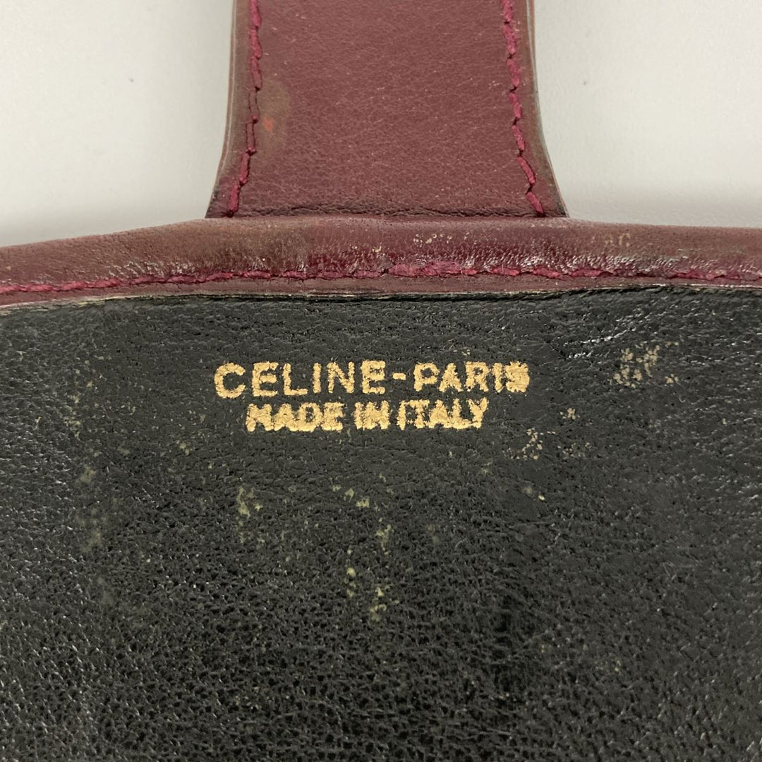 CELINE セリーヌ 
 クラッチバッグ 
レザー ボルドー