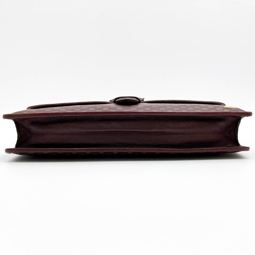 CELINE セリーヌ 
 クラッチバッグ 
レザー ボルドー