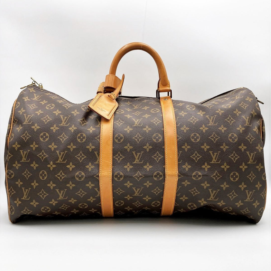 LOUIS VUITTON ルイ・ヴィトン 
 キーポル・バンドリエール55 M41414 ボストンバッグ 
PVC ブラウン