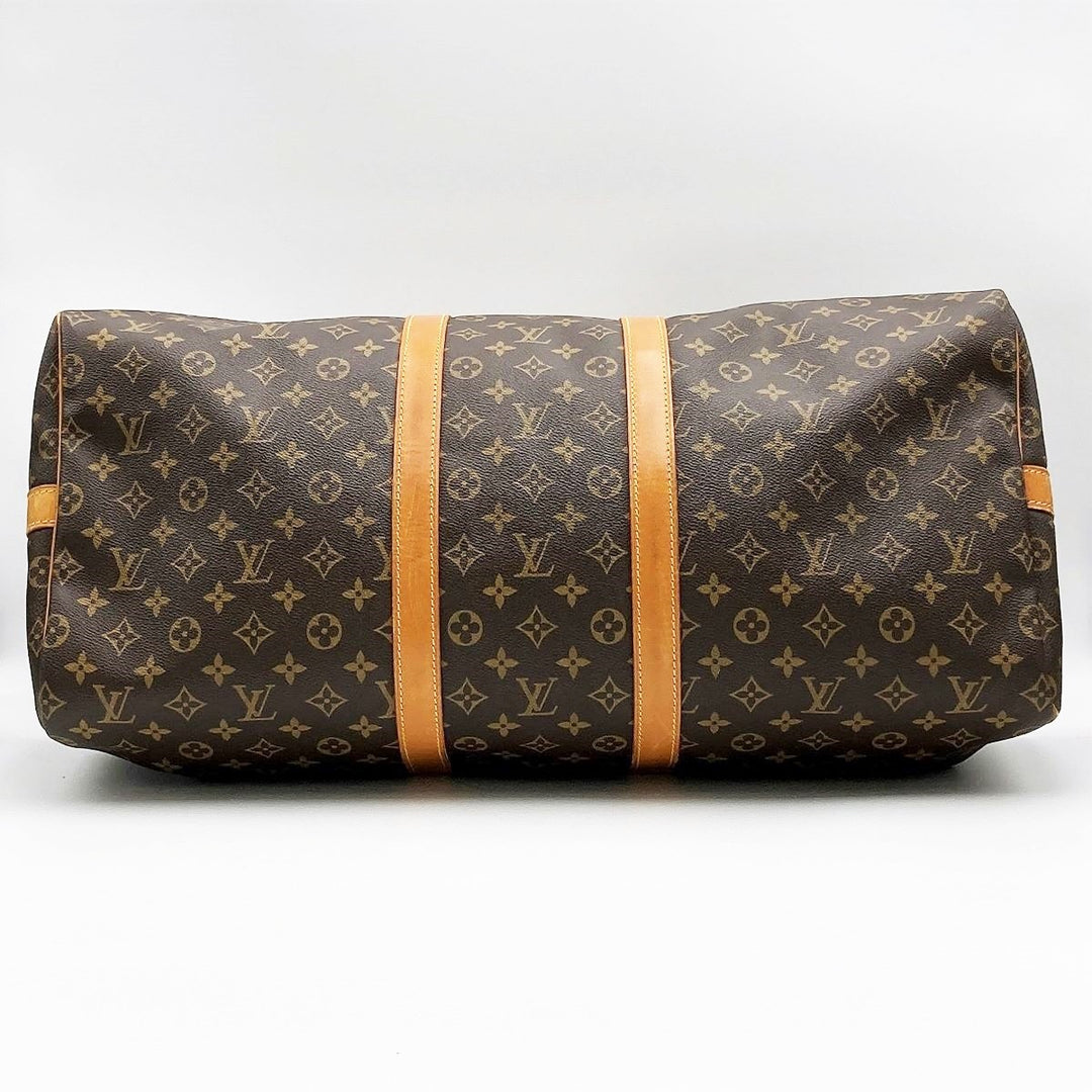 LOUIS VUITTON ルイ・ヴィトン 
 キーポル・バンドリエール55 M41414 ボストンバッグ 
PVC ブラウン