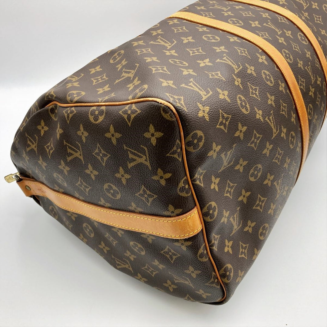 LOUIS VUITTON ルイ・ヴィトン 
 キーポル・バンドリエール55 M41414 ボストンバッグ 
PVC ブラウン