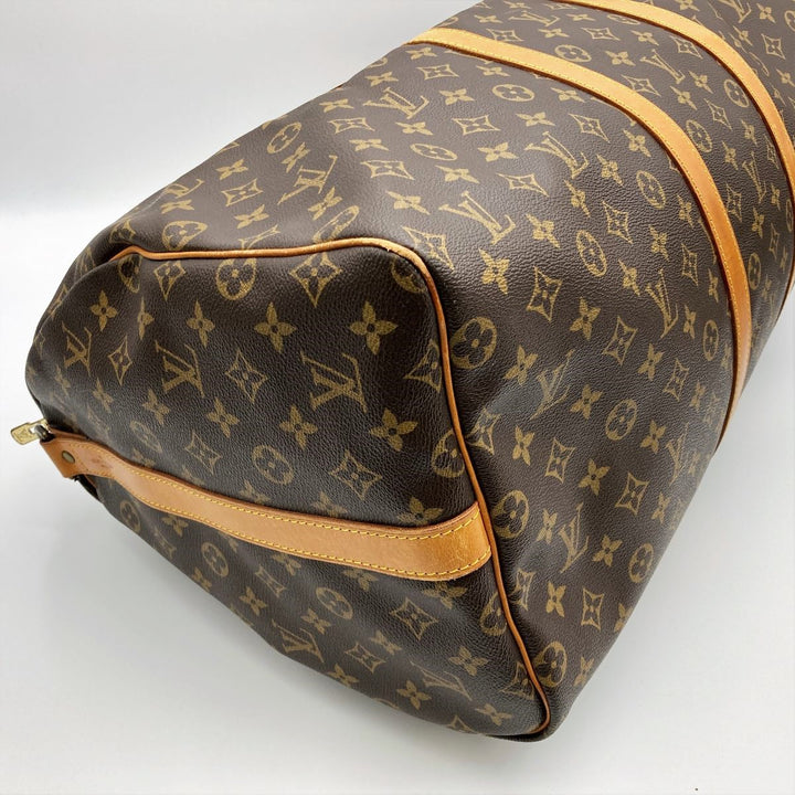 LOUIS VUITTON ルイ・ヴィトン 
 キーポル・バンドリエール55 M41414 ボストンバッグ 
PVC ブラウン