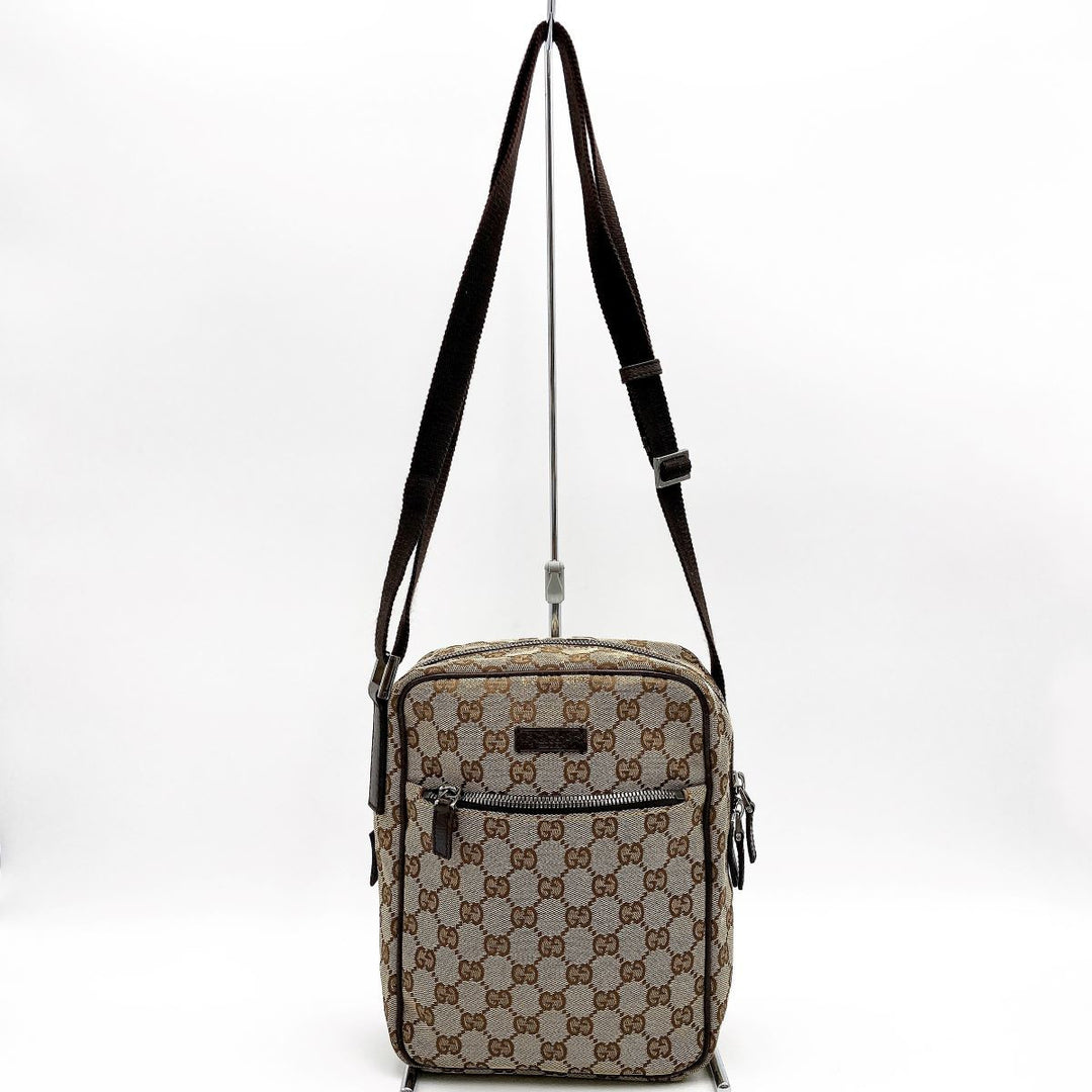 GUCCI グッチ 
 03136 ショルダーバッグ 
GGキャンバス ブラウン