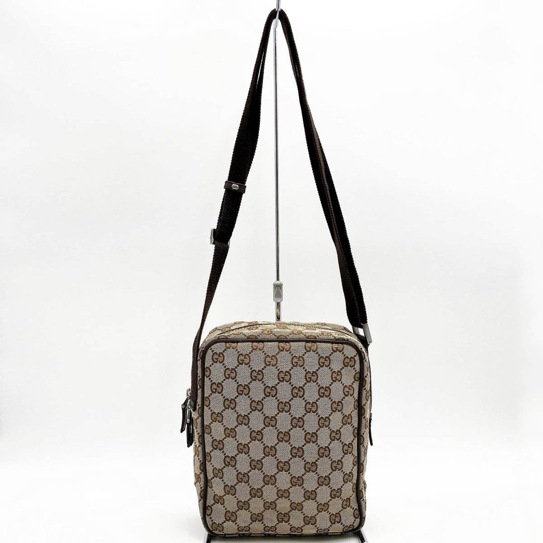 GUCCI グッチ 
 03136 ショルダーバッグ 
GGキャンバス ブラウン
