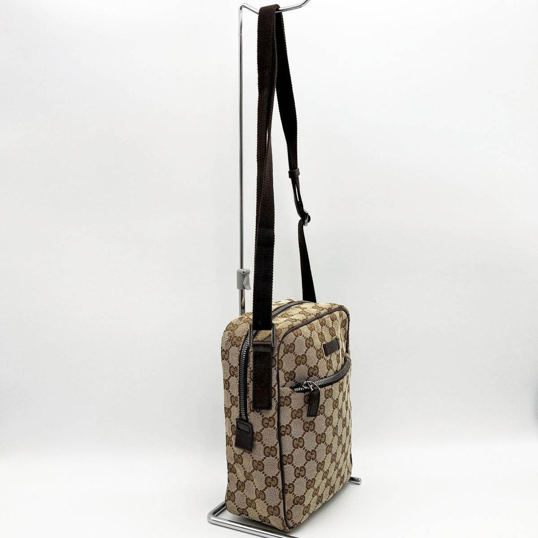 GUCCI グッチ 
 03136 ショルダーバッグ 
GGキャンバス ブラウン