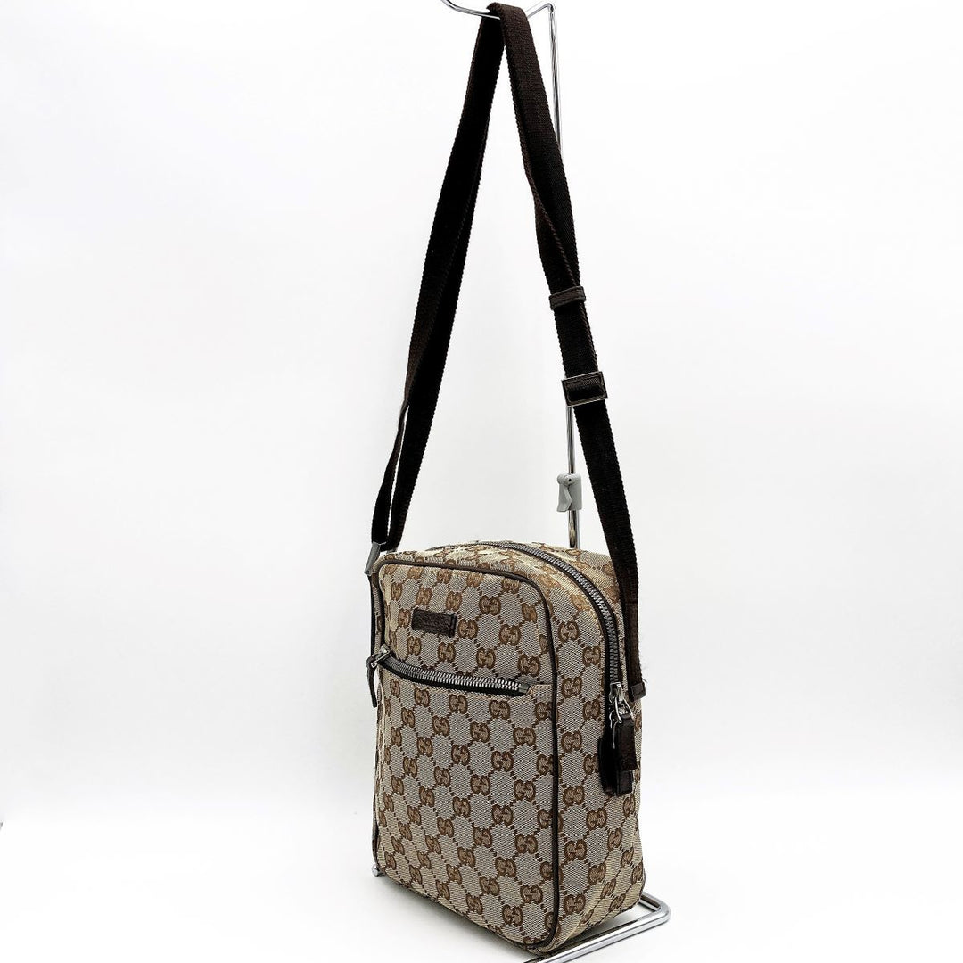 GUCCI グッチ 
 03136 ショルダーバッグ 
GGキャンバス ブラウン