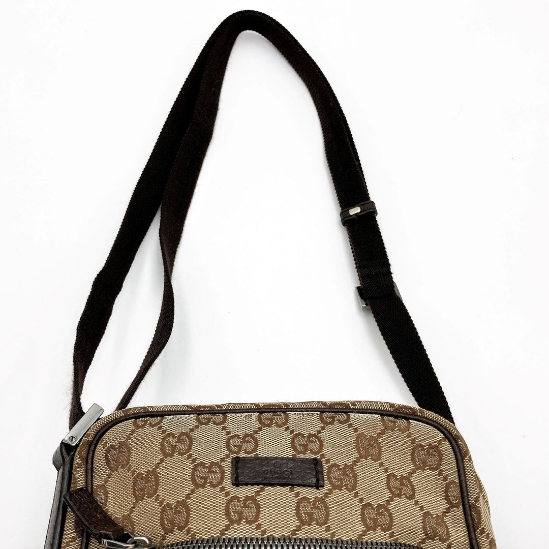 GUCCI グッチ 
 03136 ショルダーバッグ 
GGキャンバス ブラウン