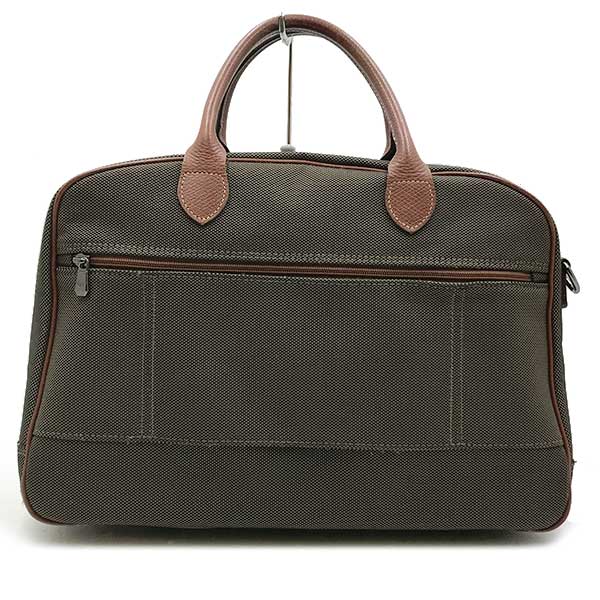 Longchamp ロンシャン 
 ボストンバッグ 
キャンバス ブラウン
