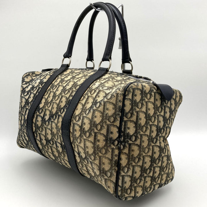 Christian Dior クリスチャンディオール 
 ボストンバッグ 
キャンバス ブラック