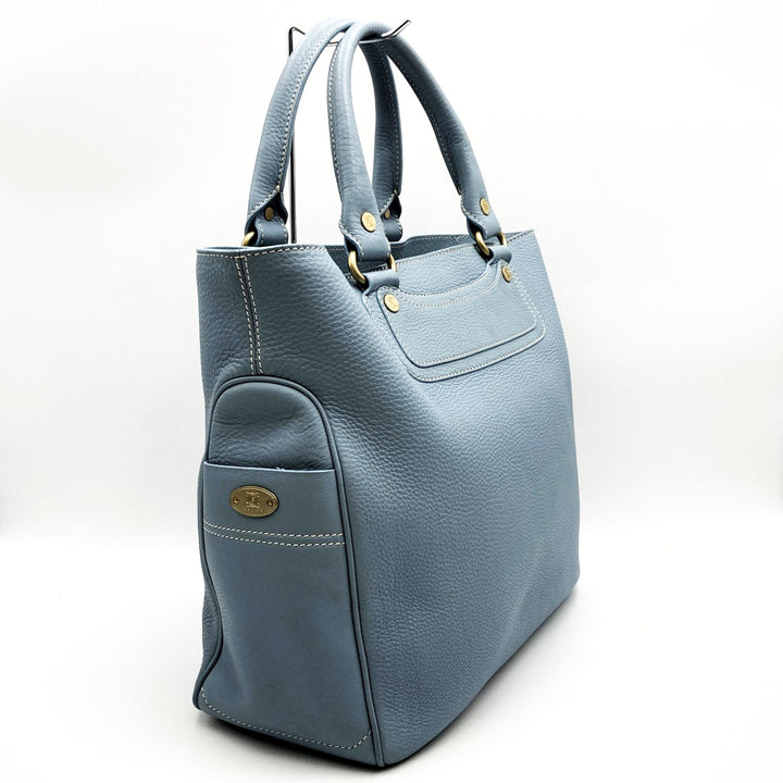 CELINE セリーヌ 
 CE00/25 トートバッグ 
レザー ブルー