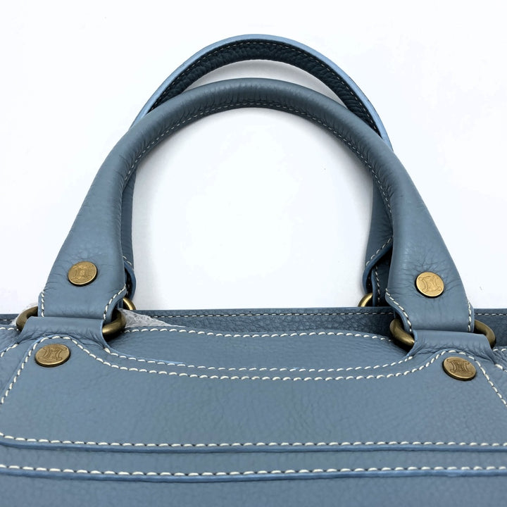CELINE セリーヌ 
 CE00/25 トートバッグ 
レザー ブルー