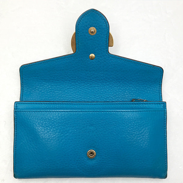 GUCCI グッチ 
 400586 長財布 
レザー ブルー