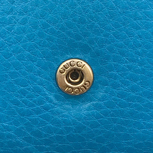 GUCCI グッチ 
 400586 長財布 
レザー ブルー