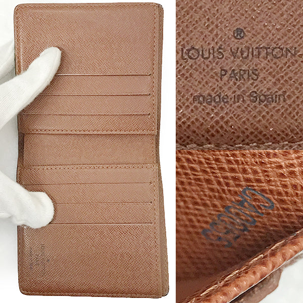LOUIS VUITTON ルイ・ヴィトン 
 M60929/ポルトビエ・6カルトクレディ 二つ折り財布 
 LV 中古