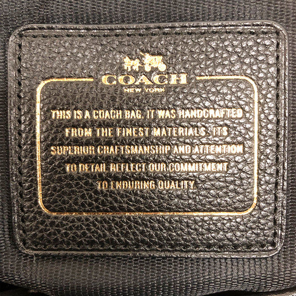 COACH コーチ 
 34398 ショルダーバッグ 
レザー ブラック/黒 中古