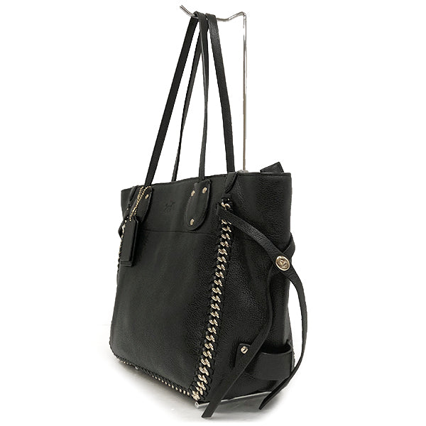 COACH コーチ 
 34398 ショルダーバッグ 
レザー ブラック/黒 中古
