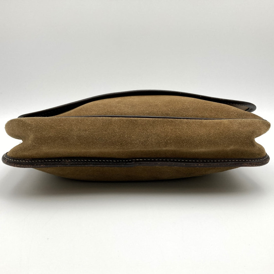 LOEWE ロエベ 
 クラッチバッグ 
スウェード ブラウン