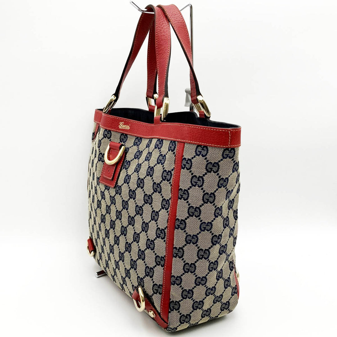 GUCCI グッチ 
 アビーライン 130739  トートバッグ 
GGキャンバス レッド