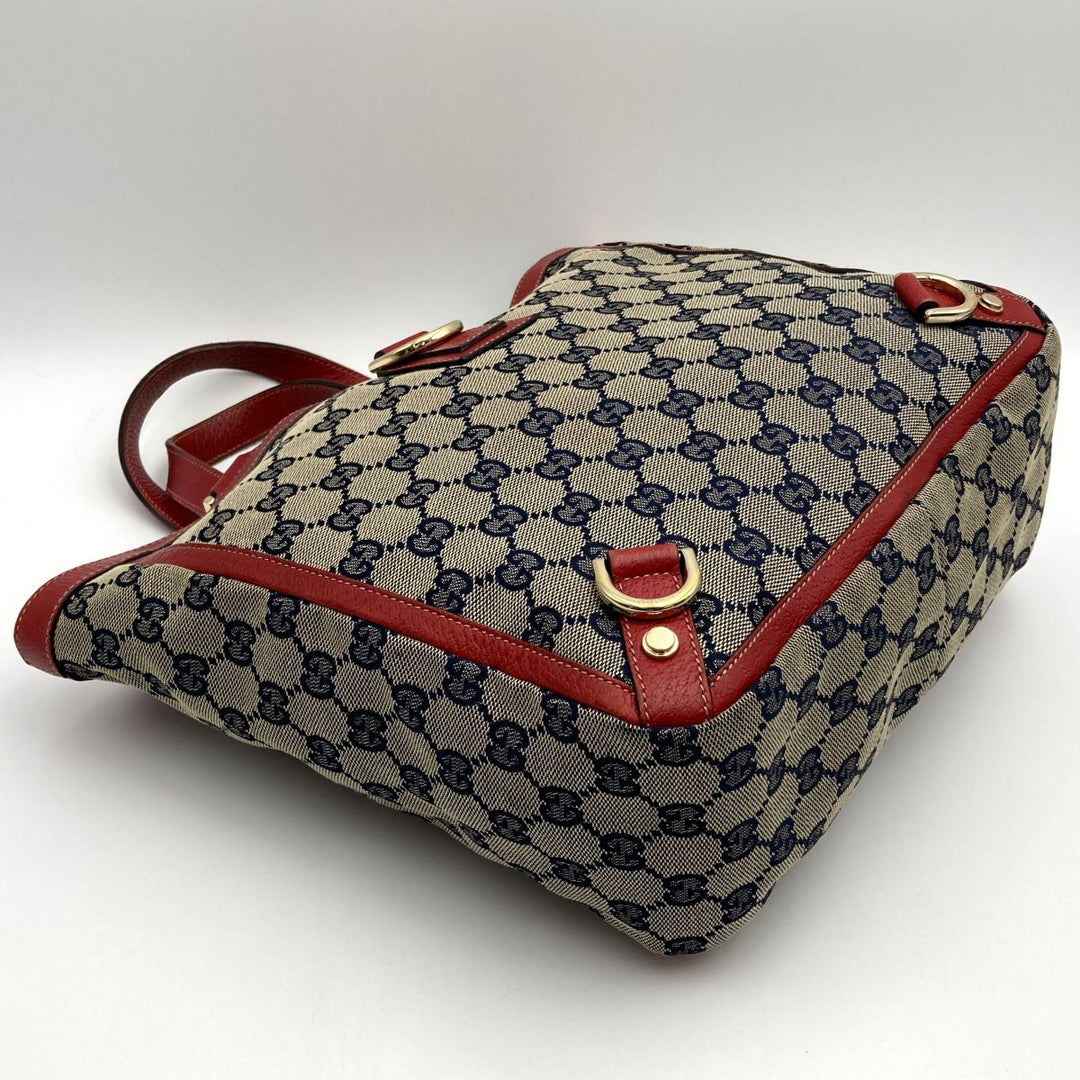 GUCCI グッチ 
 アビーライン 130739  トートバッグ 
GGキャンバス レッド