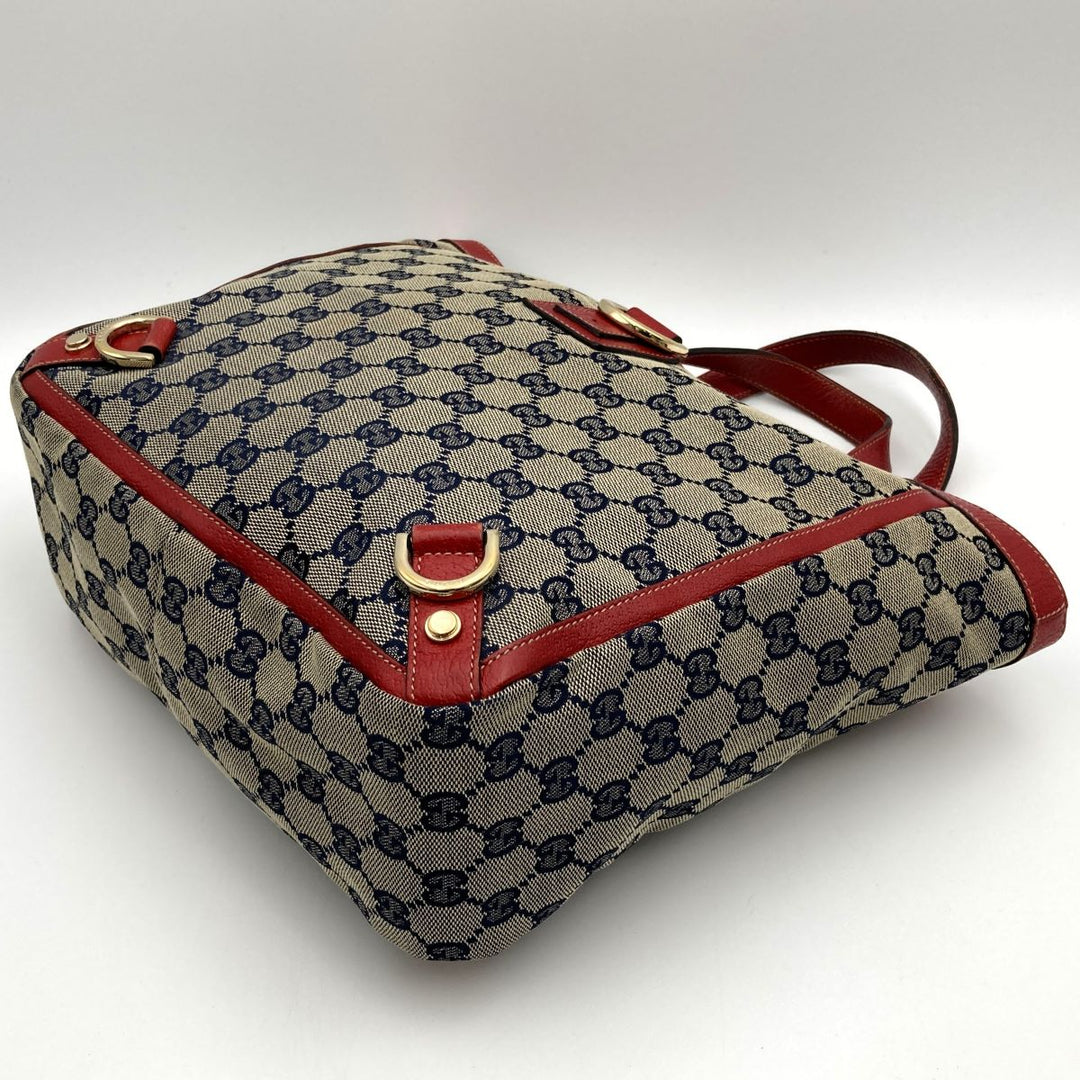 GUCCI グッチ 
 アビーライン 130739  トートバッグ 
GGキャンバス レッド