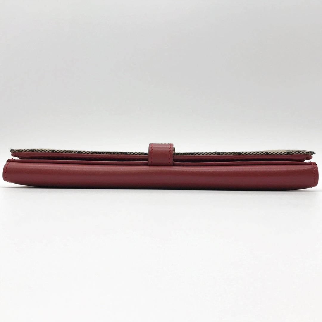 GUCCI グッチ 
 035・2828・2134 長財布 
GGキャンバス/レザー  レッド